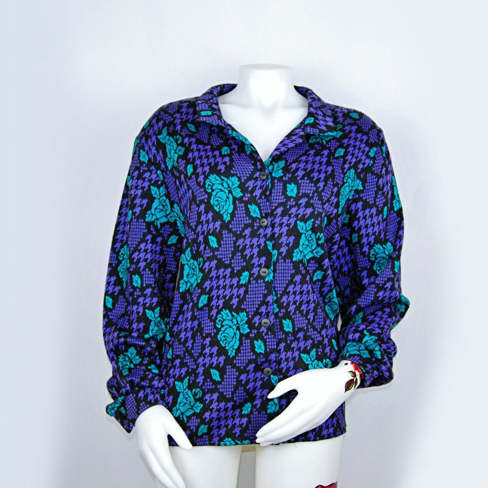 90s USA Made Vintage Cardigan Sweater